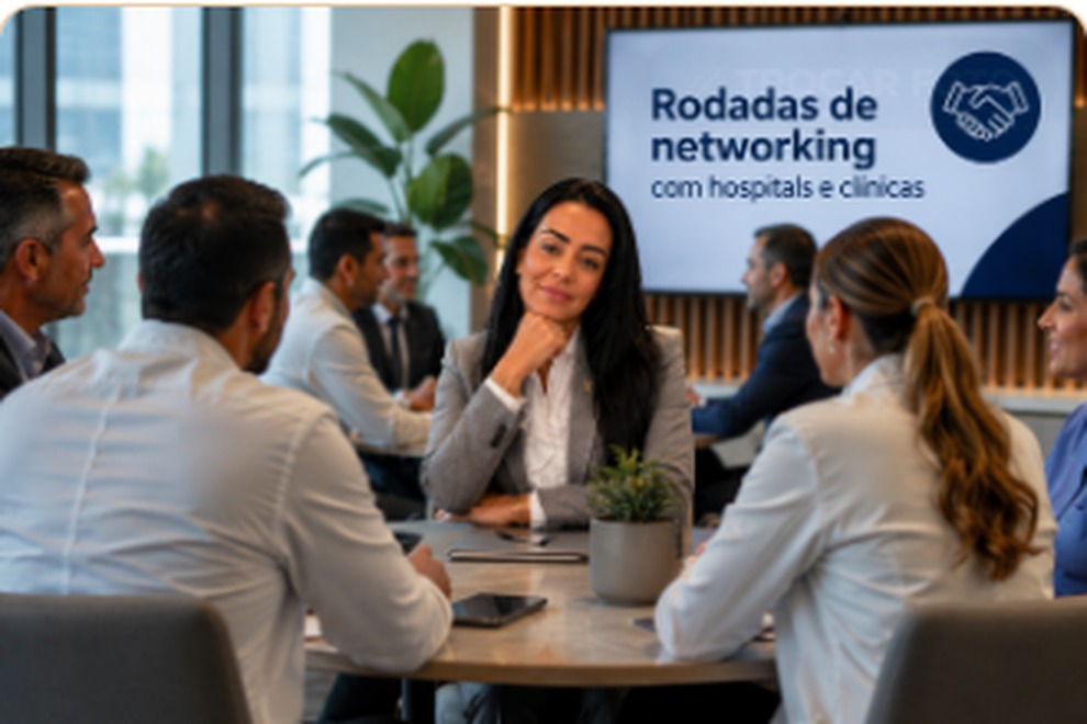 Rodadas de networking com hospitais e clínicas